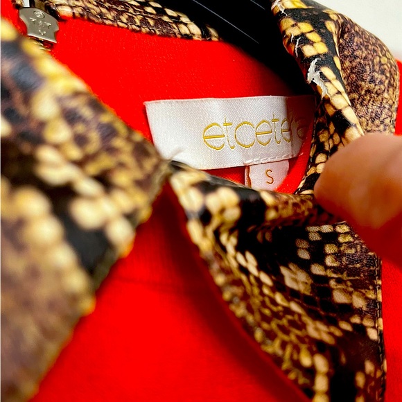 Etcetera knit top with Animal print collar - Picture 4 of 5